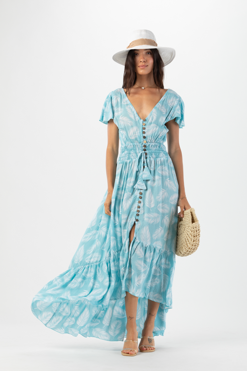 blue moon maxi dress Moon Dance Strapless Dress – Blaze and Sparkles main image 1