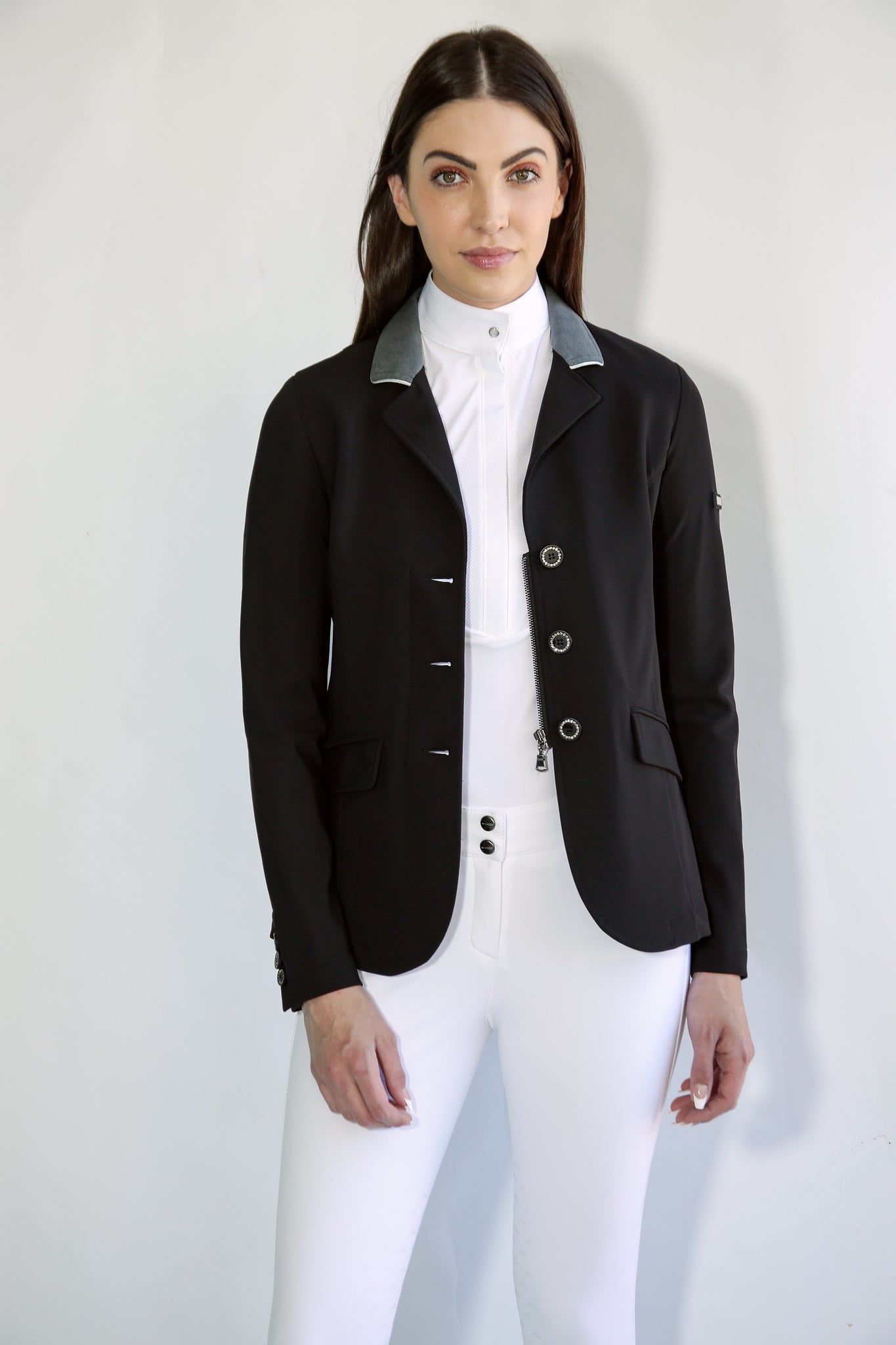 ジャケット・アウター lawgy shaggy accent button jacket coat Cropped jacket with maxi-pockets Light sage | Replay Jeans